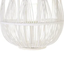 Lanterne TONGA Bambus 77 cm Hvid