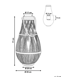 Lanterne TONGA Bambus 77 cm Naturlig