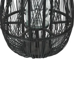 Lanterne TONGA Bambus 56 cm Sort