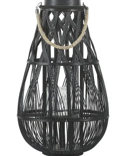Lanterne TONGA Bambus 56 cm Sort