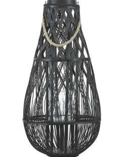 Lanterne TONGA Bambus 77 cm Sort