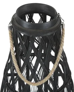 Lanterne TONGA Bambus 77 cm Sort