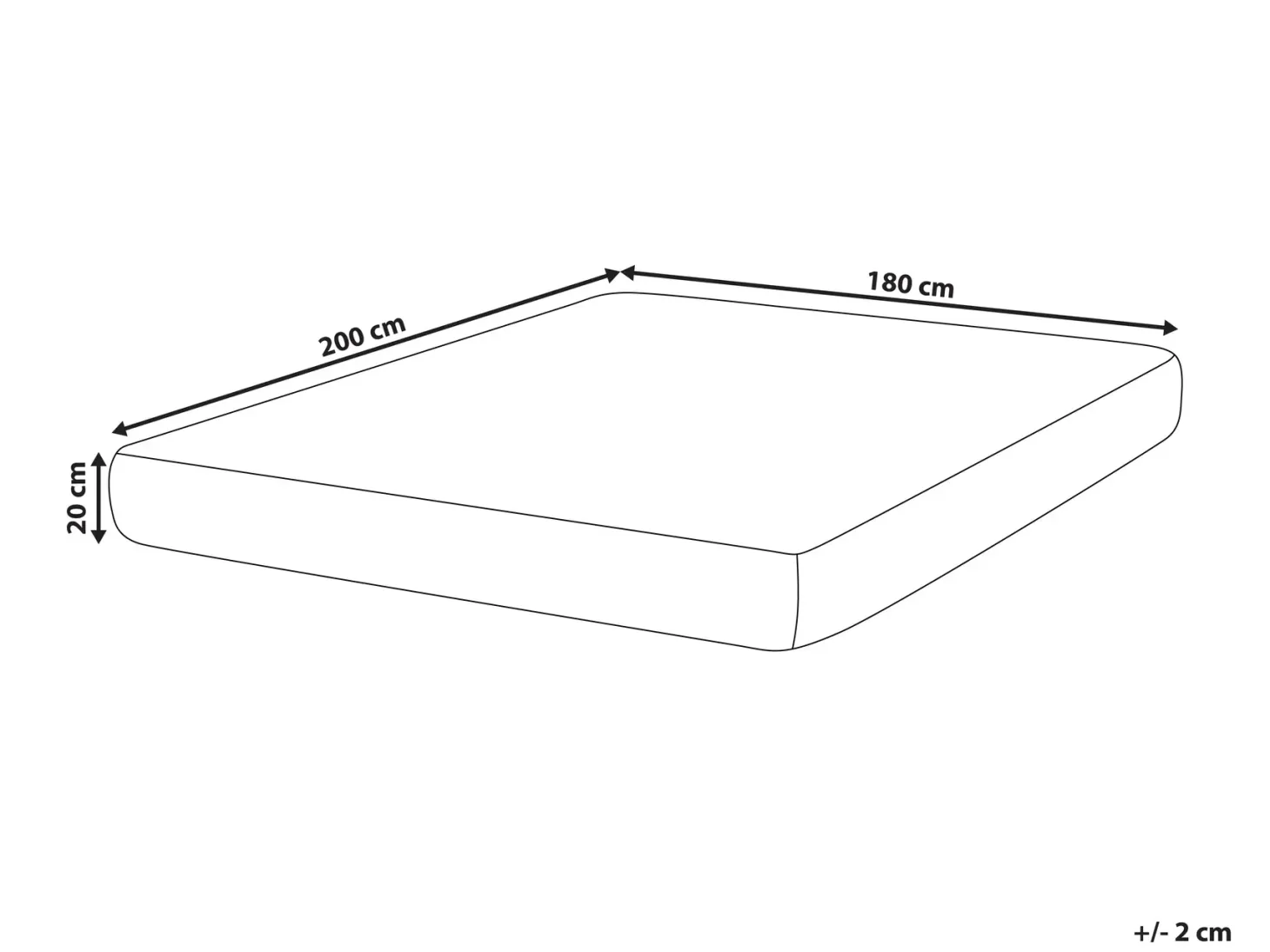 Latex-madras med lommefjedre SPRINGY H2/3 Medium 180 x 200 cm