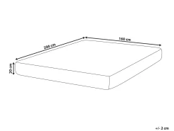 Latex-madras med lommefjedre SPRINGY H3/4 Fast 160 x 200 cm