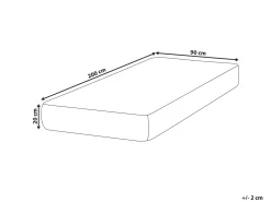 Latex-madras med lommefjedre SPRINGY H2/3 Medium 90 x 200 cm