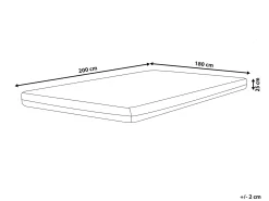 Latex Memoryskum madras TREASURE H3/4 Fast 180 x 200 cm