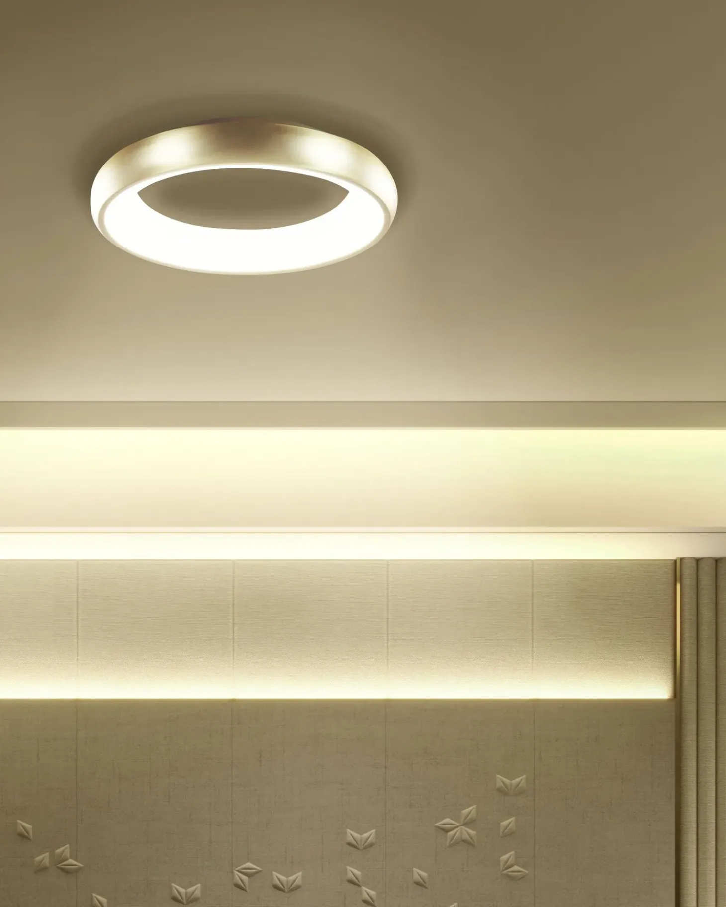 LED loftslampe ATARAN Metal Guld