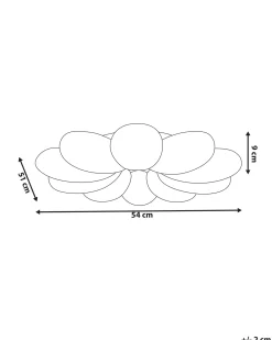 LED loftslampe Blomst TINAU Hvid
