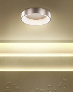 LED loftslampe DAWEI Metal Lysebrun