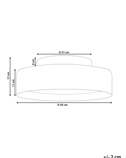 LED loftslampe MOEI Metal Sort