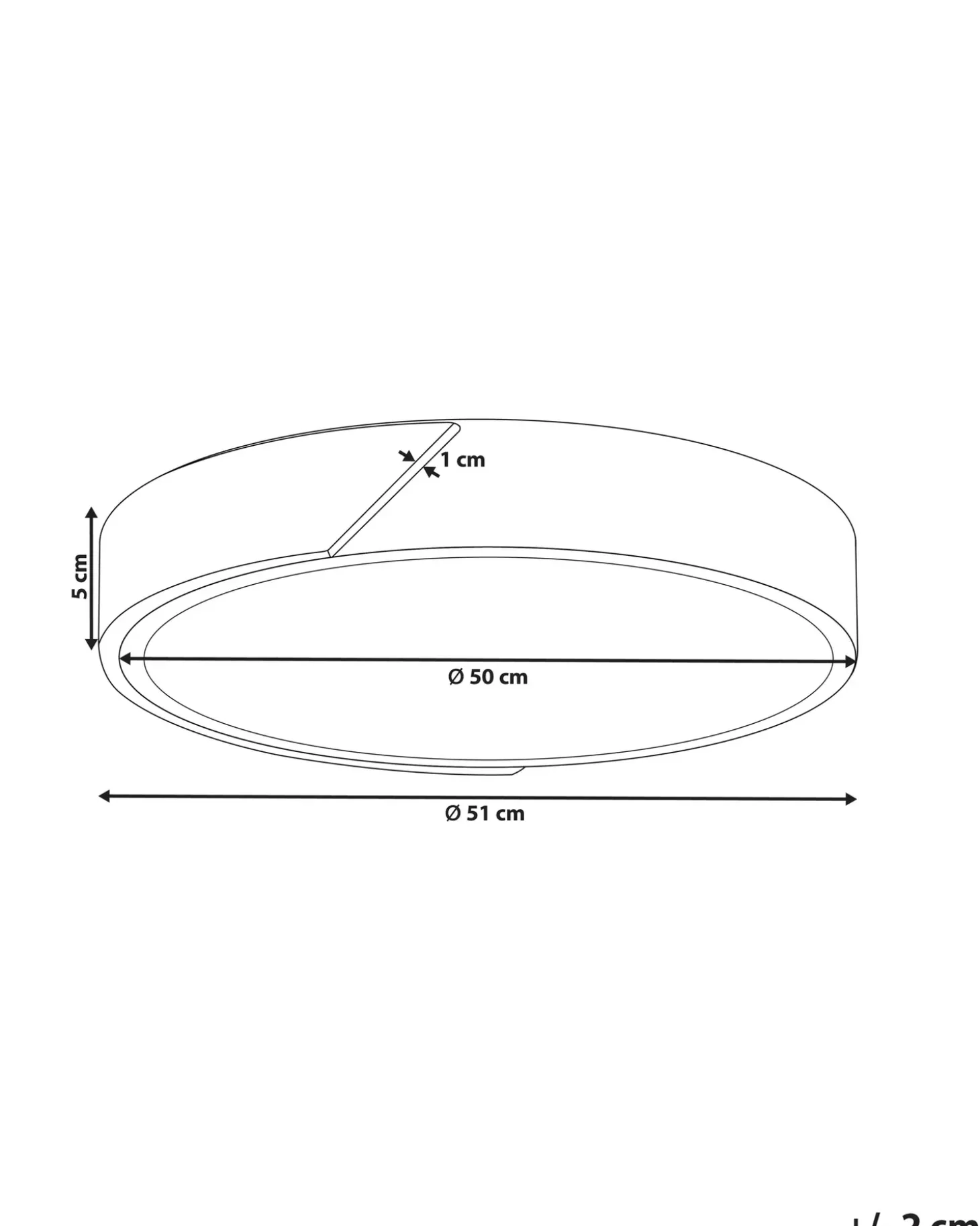 LED loftslampe PATTANI Metal Hvid