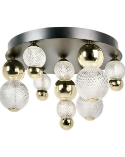 LED loftslampe SORA Glas Guld