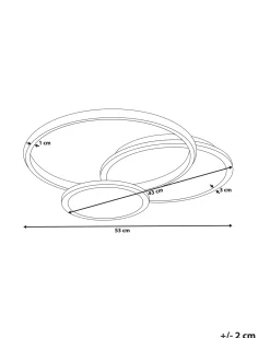 LED loftslampe ZAMI Metal Sort