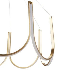 LED lysekrone PERQUENO Metal Guld