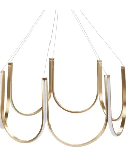LED lysekrone PERQUENO Metal Guld