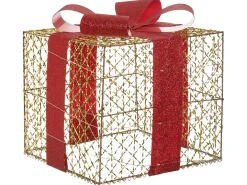 LED LYSEREN Julegaver 20/25/30 cm Guld
