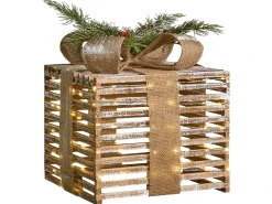 LED ROINE Julegaver 15/20/25 cm Brun