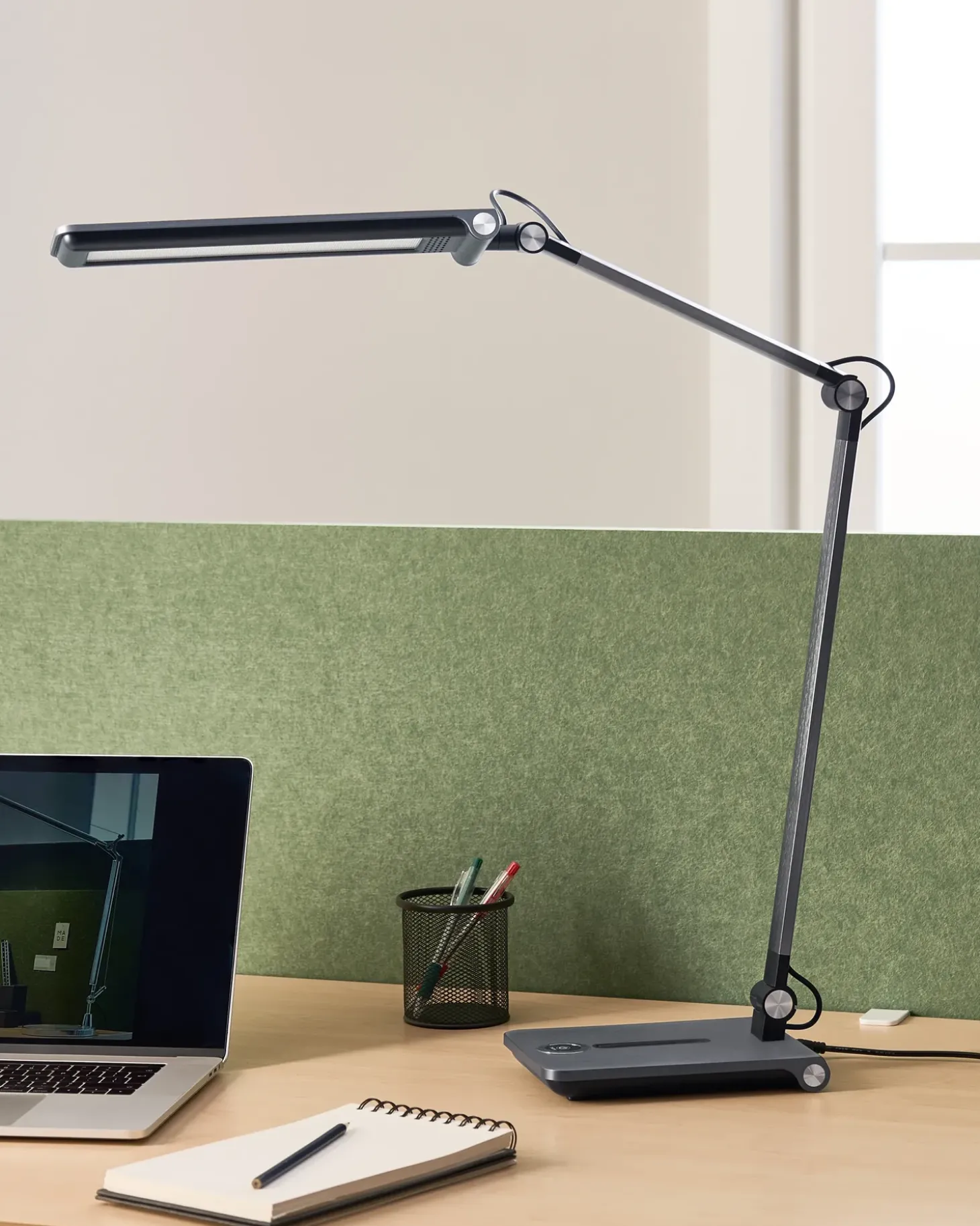 LED skrivebordslampe AQUILA Med dæmpning Grå
