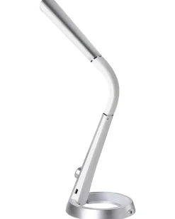 LED skrivebordslampe CANOPUS med USB-port Sølv