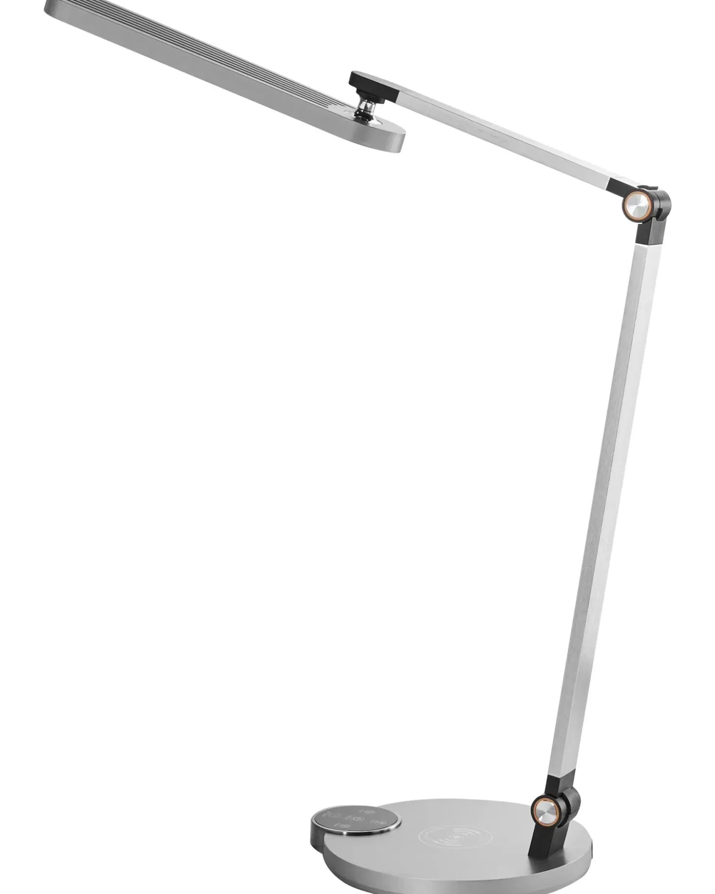 LED skrivebordslampe CAROY Med trådløs oplader Grå