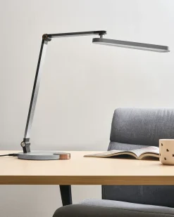 LED skrivebordslampe CAROY Med trådløs oplader Grå