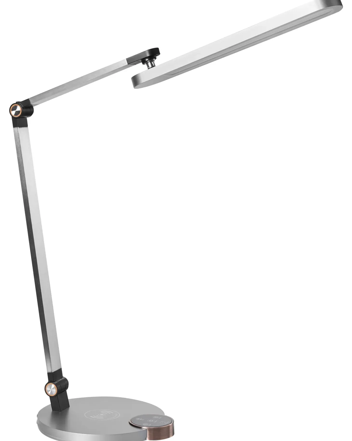 LED skrivebordslampe CAROY Med trådløs oplader Grå