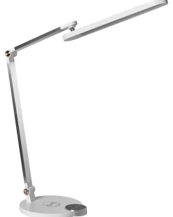 LED skrivebordslampe CAROY Med trådløs oplader Hvid