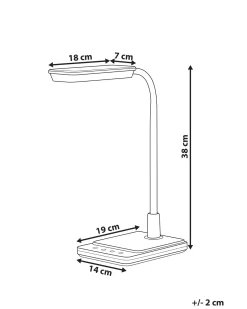 LED skrivebordslampe CENTAURUS Med dæmpning Metal Hvid