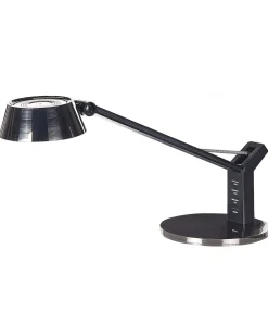 LED skrivebordslampe CHAMAELEON med USB-port Metal Messing