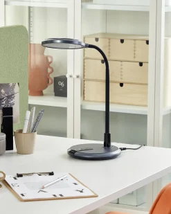 LED skrivebordslampe COLUMBA Justerbar Metal Sort