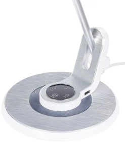 LED skrivebordslampe CORVUS Med dæmpning Metal Hvid/sølv
