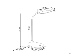 LED skrivebordslampe HYDRA Med dæmpning Hvid
