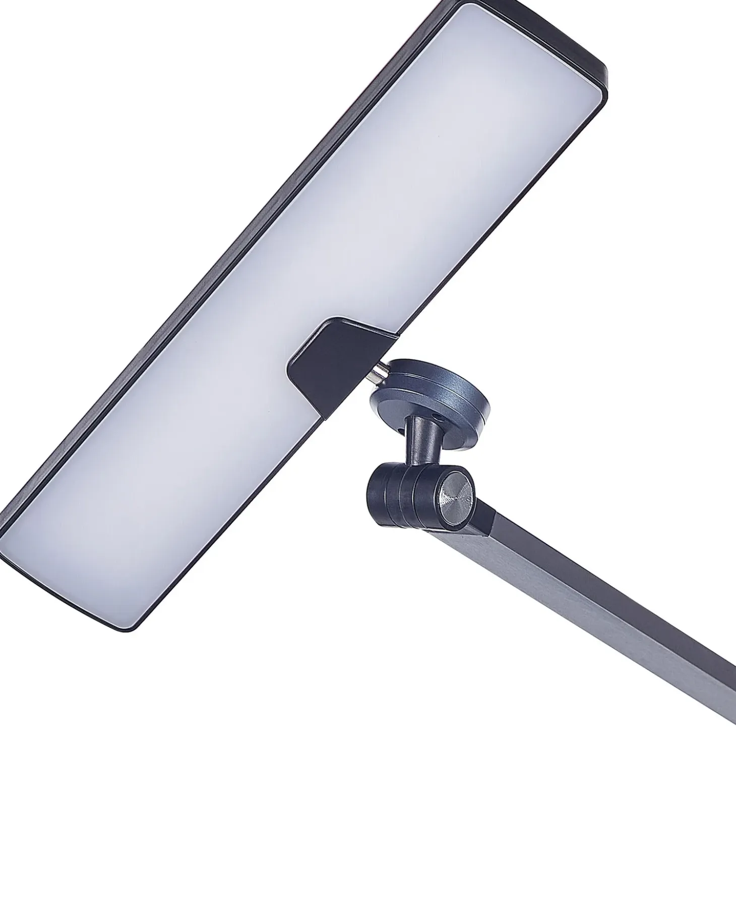 LED skrivebordslampe LACERTA Med trådløs oplader Metal Sort