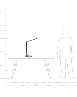 LED skrivebordslampe LEPUS Med bevægelsessensor Mørkegrå
