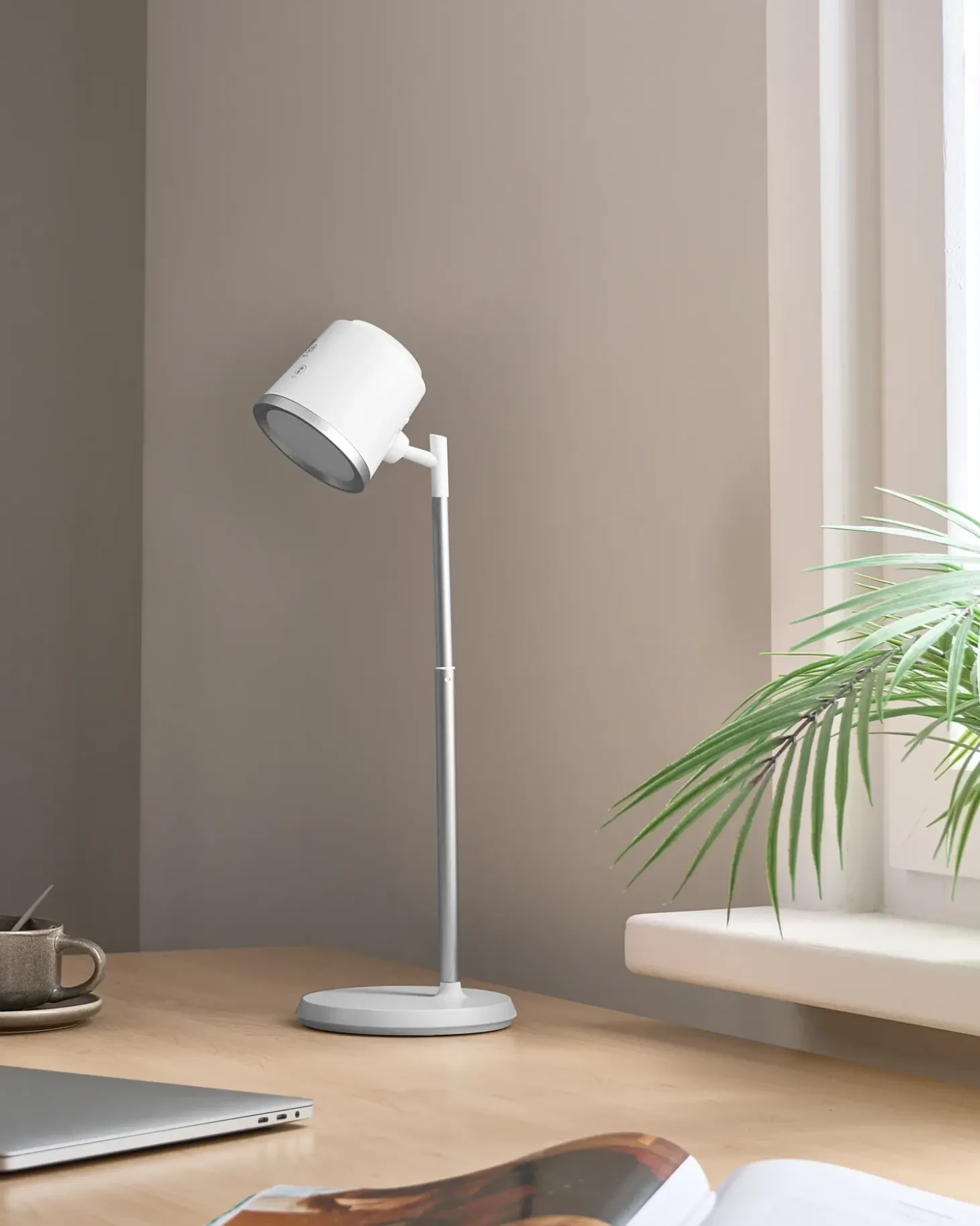LED skrivebordslampe LIBRA Med dæmpning Hvid