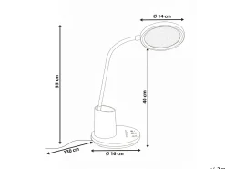LED skrivebordslampe VELA Med dæmpning Blå