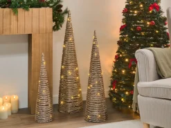 LED TUELSO Juletræ 60/80/100 cm Guld