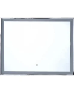LED-badeværelsesspejl ARGENS 90 cm 70 cm Sølv