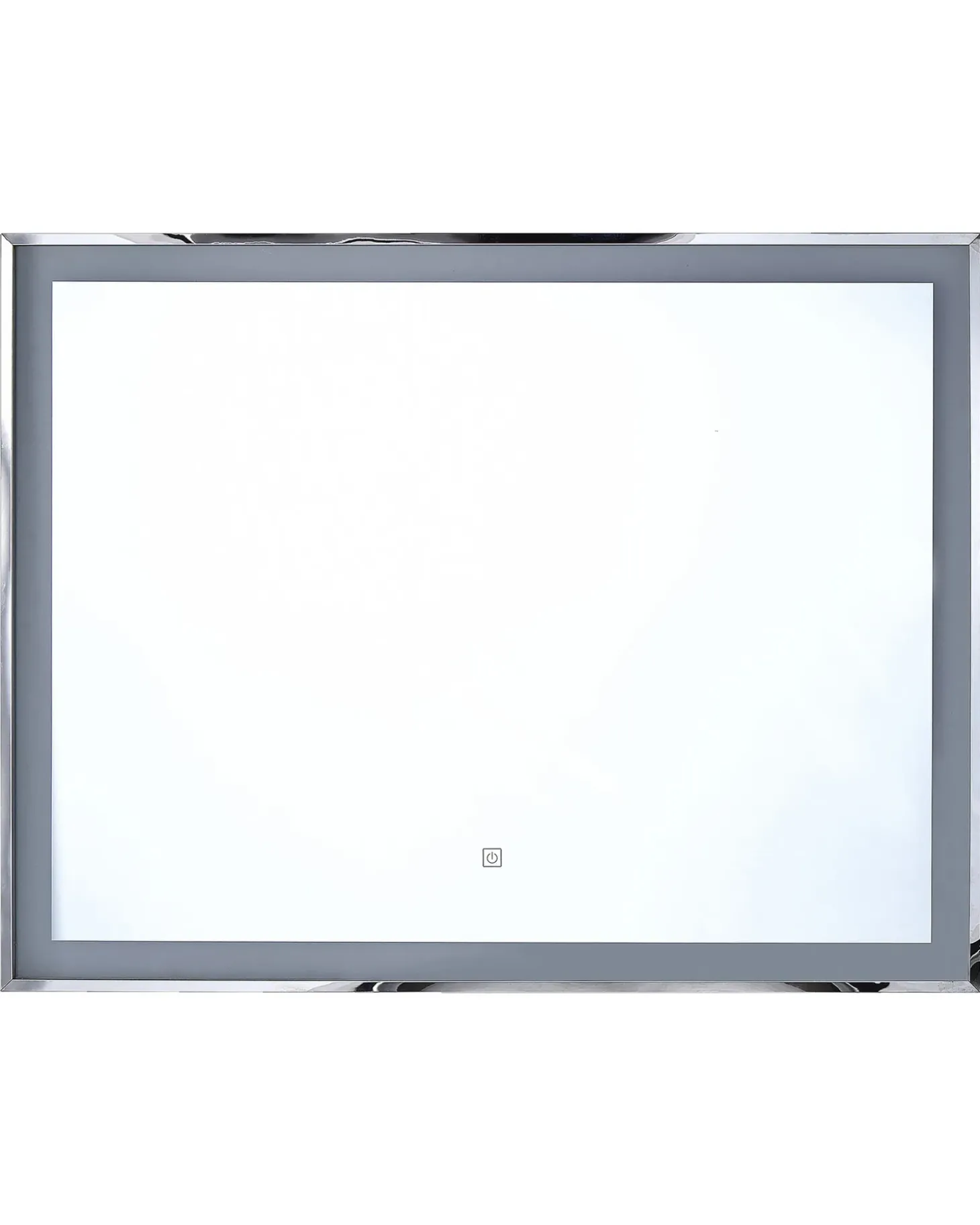 LED-badeværelsesspejl ARGENS 90 cm 70 cm Sølv