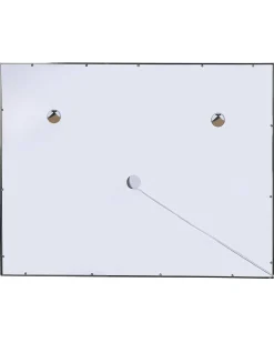 LED-badeværelsesspejl ARGENS 90 cm 70 cm Sølv