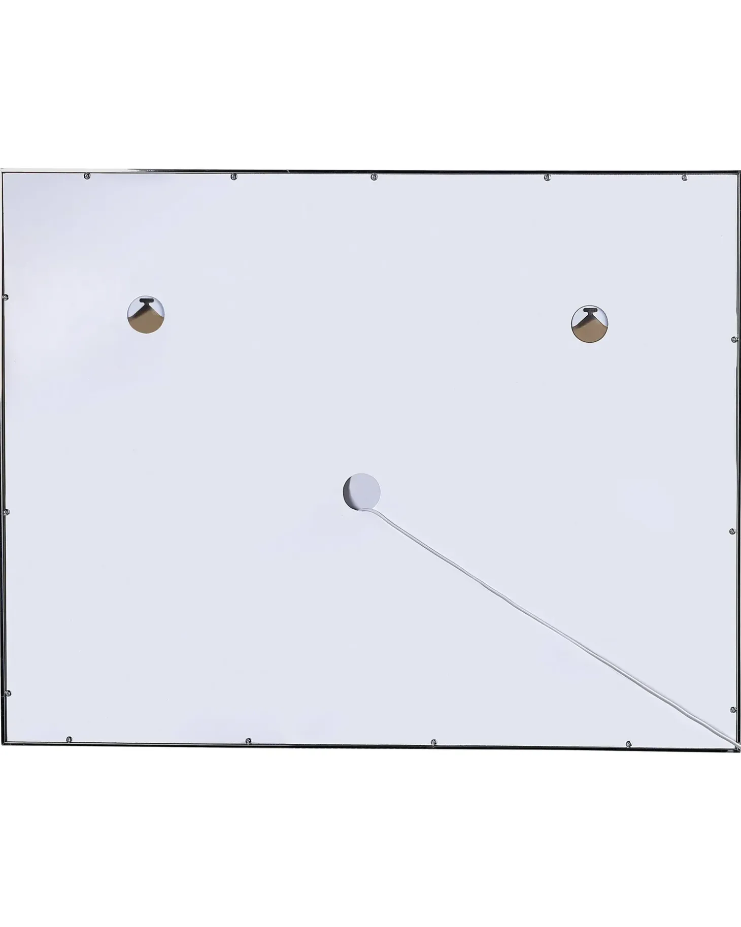 LED-badeværelsesspejl ARGENS 90 cm 70 cm Sølv