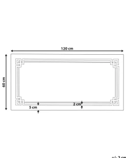 LED-badeværelsesspejl AVRANCHES 120 cm 60 cm Sølv