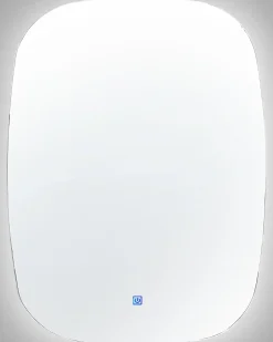 LED-badeværelsesspejl BERGERAC 58 cm 78 cm Sølv