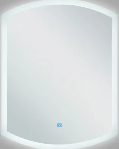 LED-badeværelsesspejl BEZIERS 60 cm 78 cm Sølv