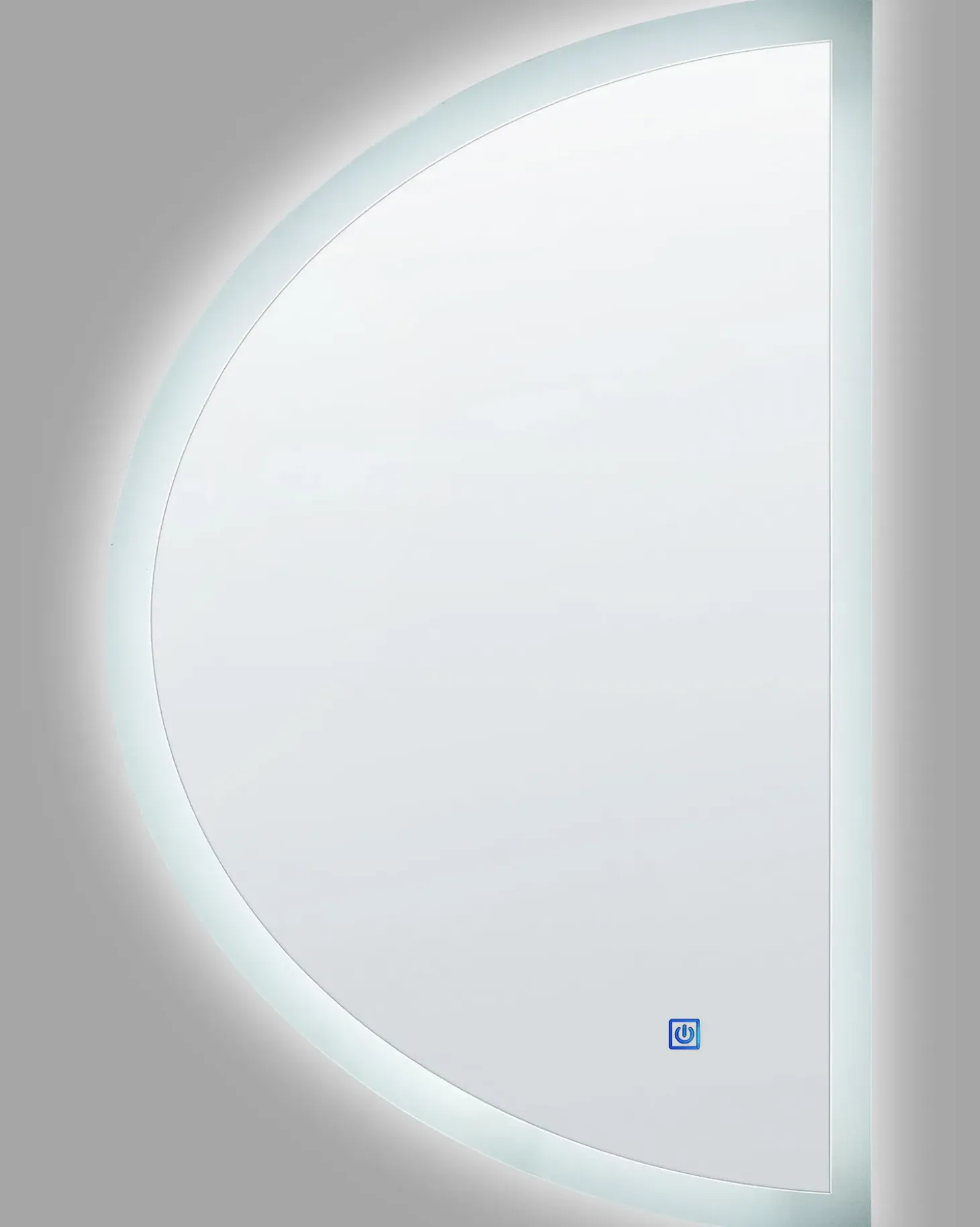 LED-badeværelsesspejl BEZONS 49 cm 80 cm Sølv