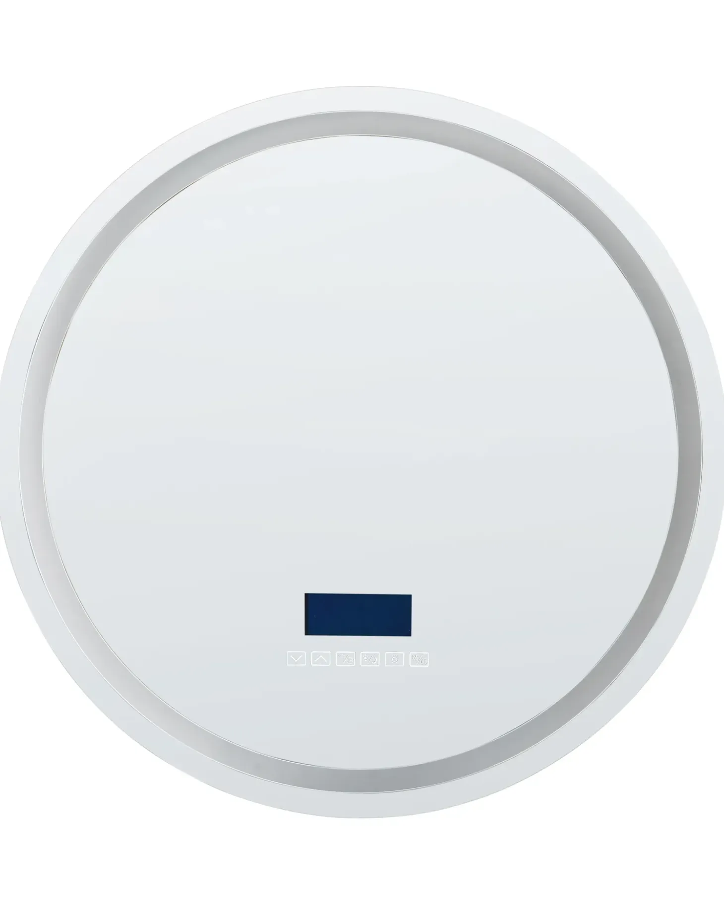 LED-badeværelsesspejl BROGNON 60 cm 60 cm Med indbygget Bluetooth-højttaler Sølv