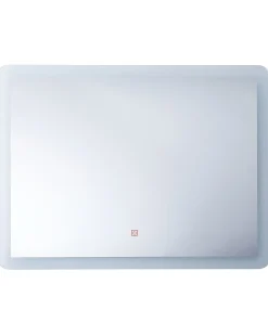 LED-badeværelsesspejl CORROY 80 cm 60 cm Sølv