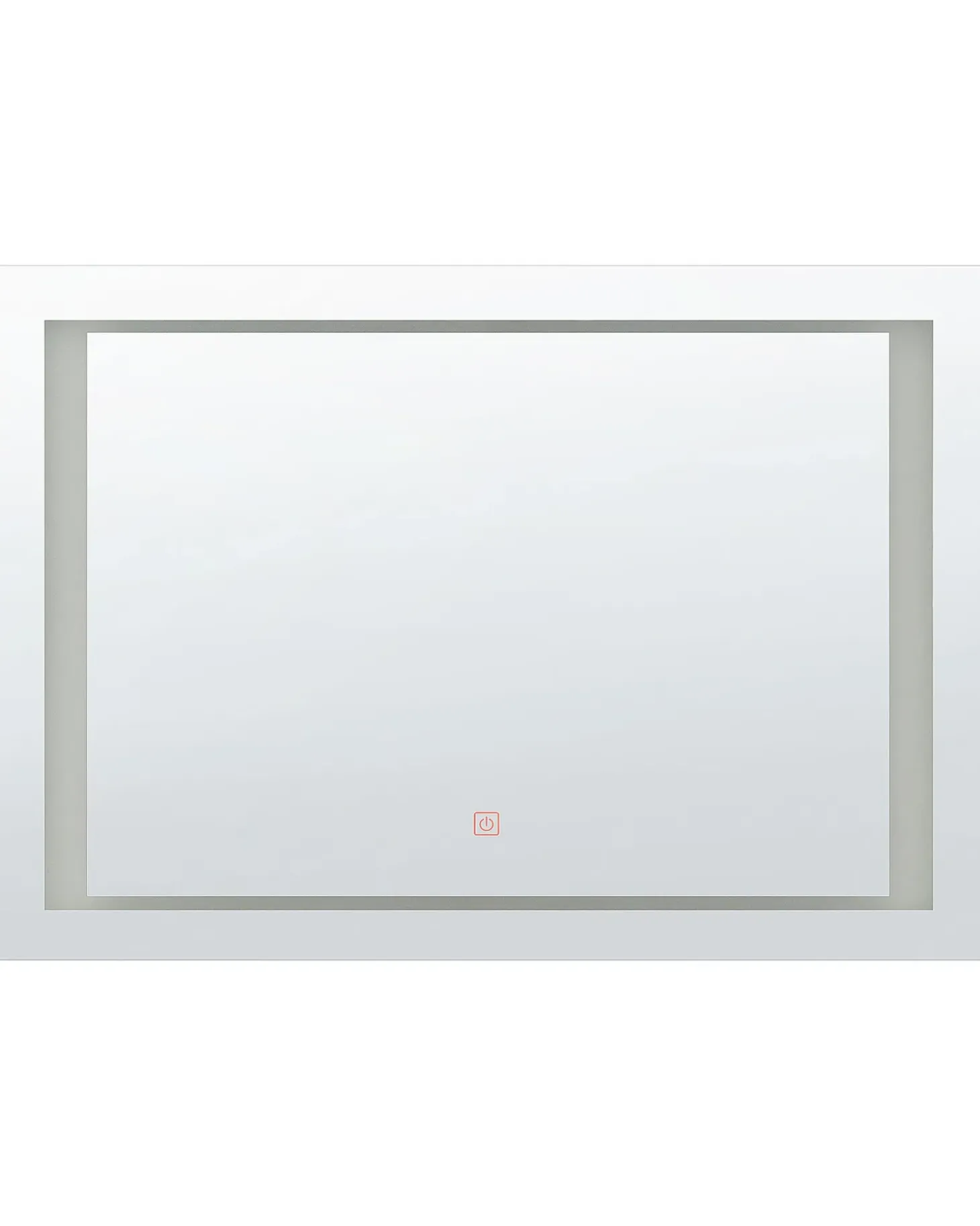 LED-badeværelsesspejl EYRE 80 cm 60 cm Sølv