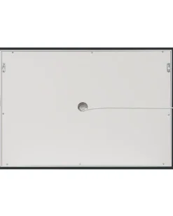 LED-badeværelsesspejl EYRE 80 cm 60 cm Sølv