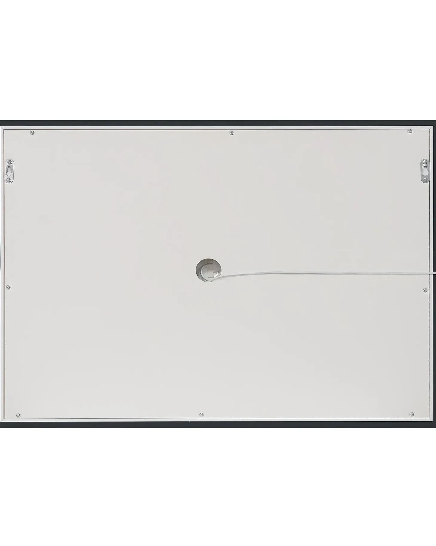 LED-badeværelsesspejl EYRE 80 cm 60 cm Sølv
